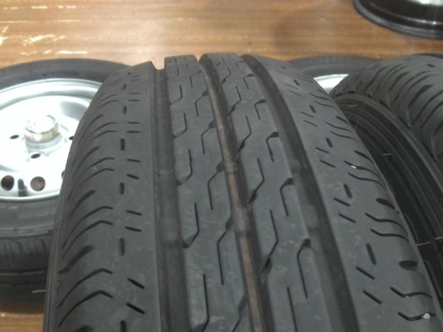 ホンダ純正 N-VAN スチールホイール+BRIDGESTONE ECOPIA R680 145/80R12 80/78N LT