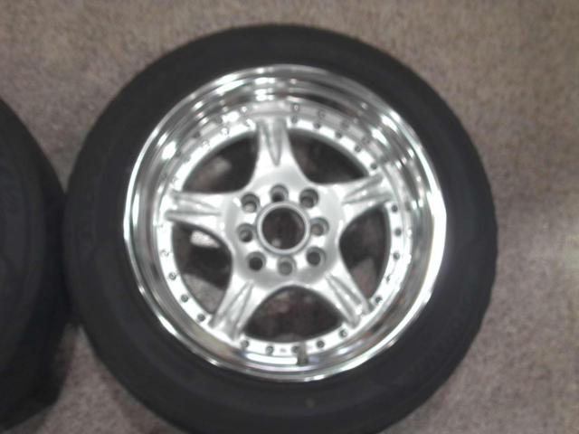 Algernon CST DOALL プレセディオCSTデーモンキャンバー+YOKOHAMA ADVAN FLEVA 195/55R15+205/55R15
