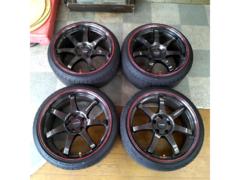 【HOT STUFF(ホットスタッフ)】CROSS SPEED(クロススピード) CR7+GRENLANDER  ENRI U08 215/35R18 84W 4本