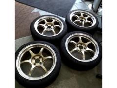 【YOKOHAMA(ヨコハマ)】ADVAN Racing  RG+【DUNLOP】 DIREZZA DZ102 205/45R17 4本セット