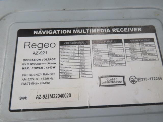 REGEO
AZ-921
9 Floating Navi