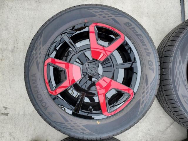 2MAZDA純正 MAZDA2純正スチールホイール+YOKOHAMA BluEarth GT