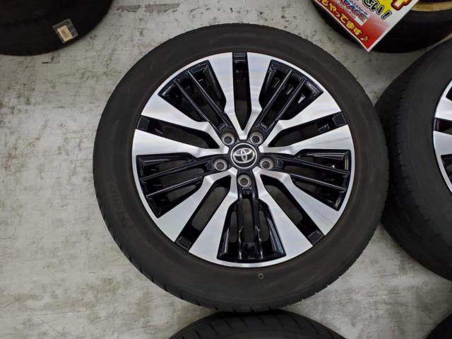 6TOYOTA純正 アルファート ヴェルファイア 30系後期 切削光輝 純正ホイール+TOYO TRANPATH R30