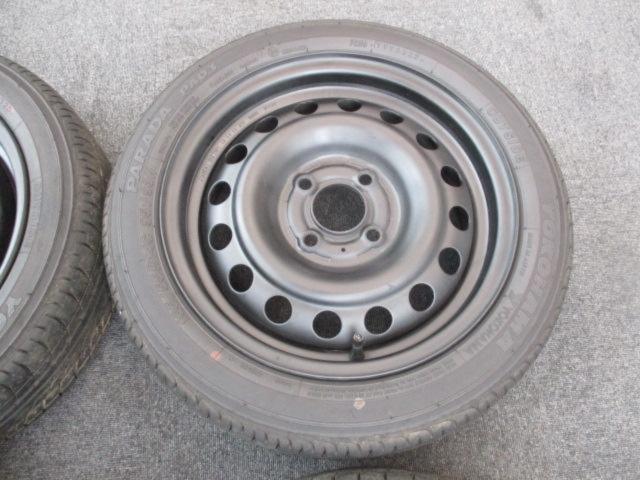メーカー不明 スチールホイール+YOKOHAMA PARADA PA03 165/55R14C 4本セット ☆前後J数違い☆