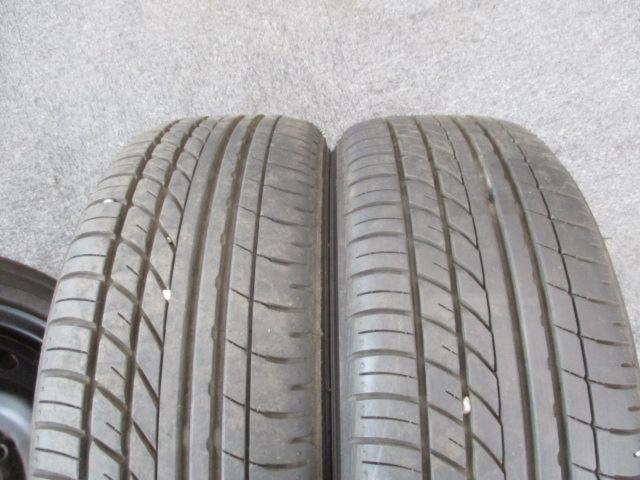 メーカー不明 スチールホイール+YOKOHAMA PARADA PA03 165/55R14C 4本セット ☆前後J数違い☆