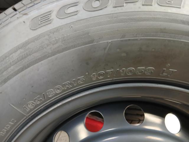 トヨタ純正 200系 ハイエース 純正スチール + BRIDGESTONE ECOPIA RD613