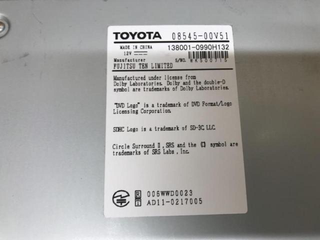 トヨタ純正 NSZT-W62G