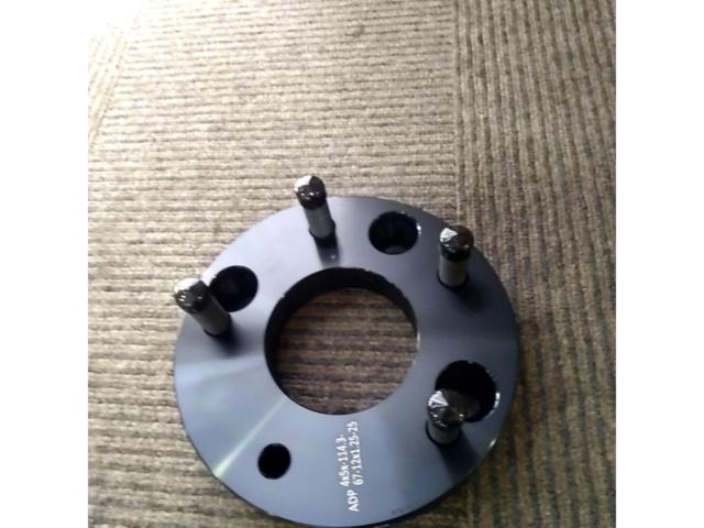 【114.3-4穴→5穴・M12×P1.25・25mm】Z.S.S ワイドトレッドスペーサー