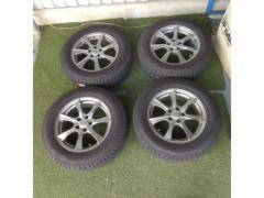 【★2F】【スタッドレスタイヤホイール4本】AUTOBACS SEVEN LEBEN(レーベン) 7本スポークホイール+【DUNLOP】WINTER MAXX SJ8
