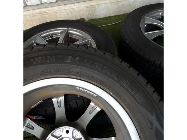 【★2F】【スタッドレスタイヤホイール4本】AUTOBACS SEVEN LEBEN(レーベン) 7本スポークホイール+【DUNLOP】WINTER MAXX SJ8