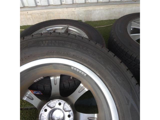 【★2F】【スタッドレスタイヤホイール4本】AUTOBACS SEVEN LEBEN(レーベン) 7本スポークホイール+【DUNLOP】WINTER MAXX SJ8