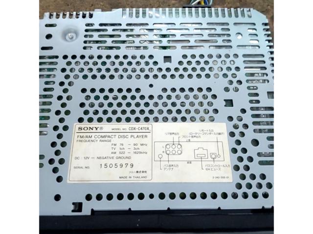 SONY CDX-C470X
FM / AM
CD PLAYER