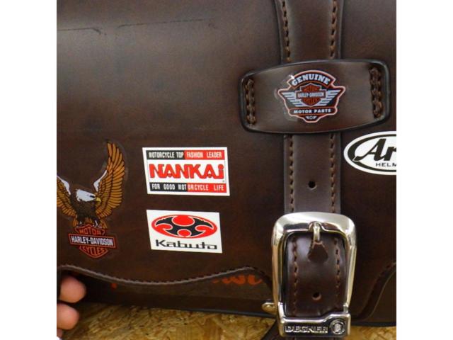 【ライダース】【DEGNER】シンセティックレザーサドルバッグ