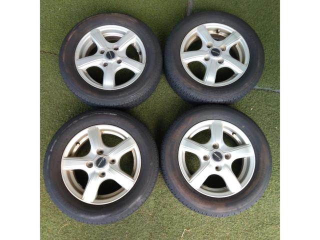 HOT STUFF(ホットスタッフ)Exceeder(エクシーダー) EXV (4HOLE)+BRIDGESTONE(ブリヂストン)NEXTRY【155/65R13 2022年製】