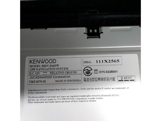 【KENWOOD】MDV-D403W