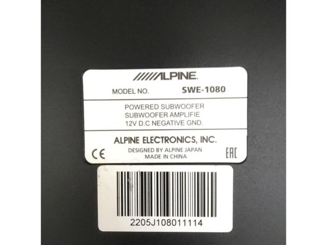 ※ワケアリ現状販売品※  【ALPINE】  SWE-1080