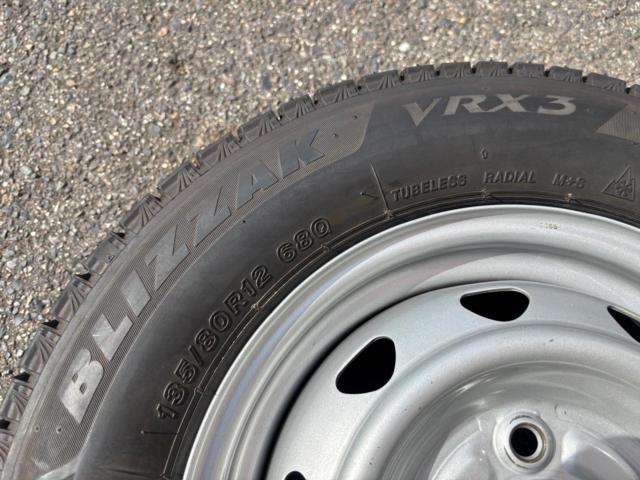 weds?キャロウィン? スチールホイール ディスク刻印T3  + BRIDGESTONE(ブリヂストン) BLIZZAK VRX3