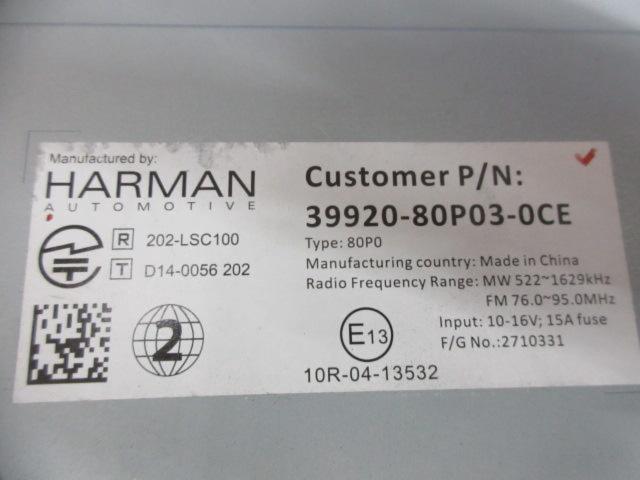 スズキ純正OP  HARMAN【39920-80P03-0CE】 ※CD,DVD,Bluetooth対応メモリーナビ