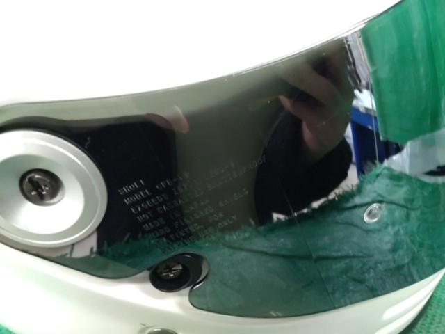 【SHOEI】Glamster オフホワイト Lサイズ CPB-1V スモークミラーシールド付き