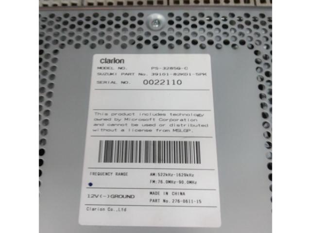 RX2608-050
SUZUKI
Made Clarion
Genuine audio
Pallet