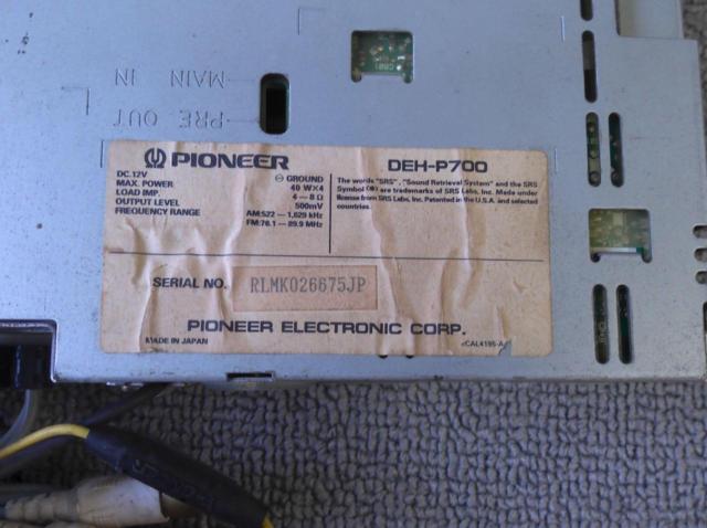 carrozzeria
DEH-P700
