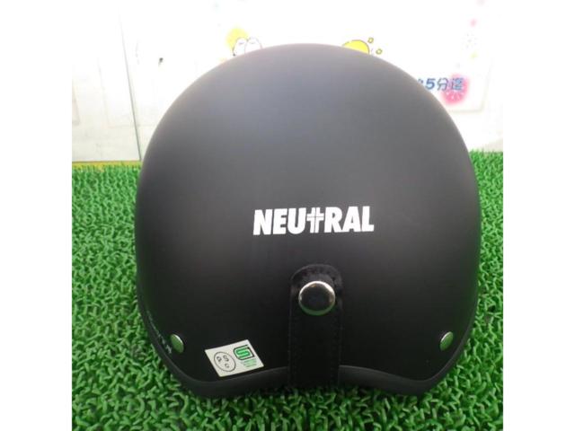 【ライダース】【サイズ フリー】NEUTRAL 1505 ハーフヘルメット マットブラック※125cc以下用※