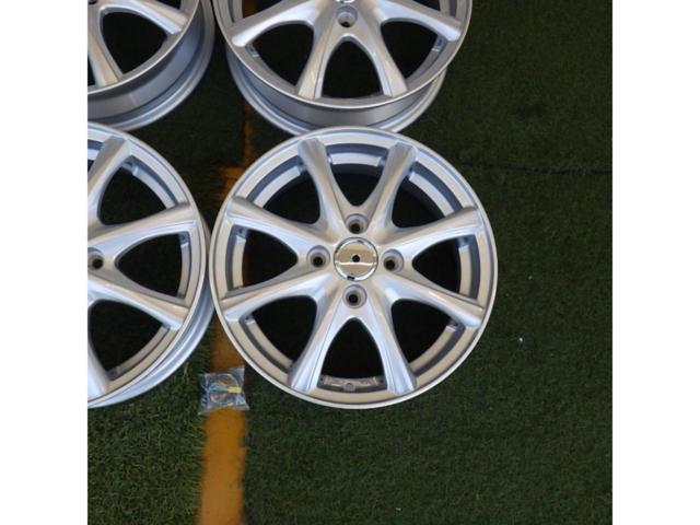 【ホイールのみ4本セット】メーカー不明 シルバー8本スポークホイール