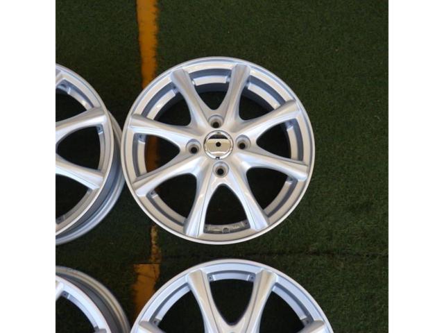 【ホイールのみ4本セット】メーカー不明 シルバー8本スポークホイール