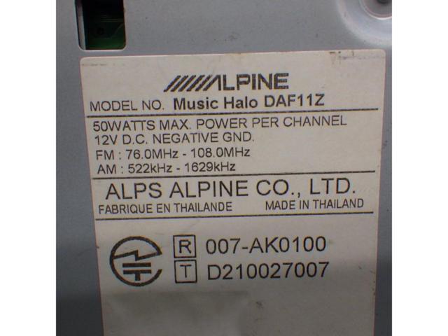 ALPINE 11-inch Display Audio
Music Halo
DAF11Z