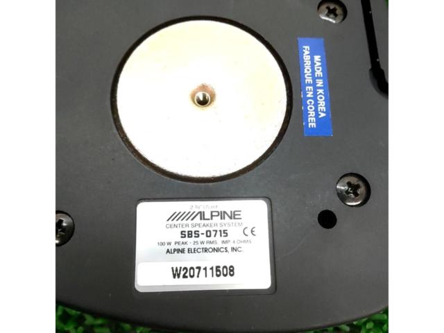 ALPINE
SBS-0715
Center speaker only