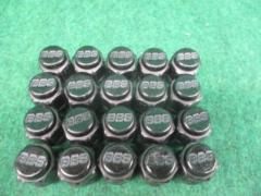BBS ブラックホイールナット 20ヶ M12XP1.25 21HEX 長さ30mm