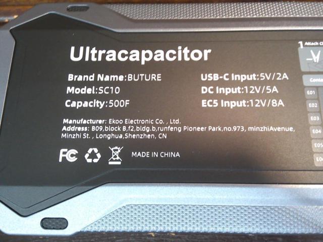 BUTURE
Jump booster
500 F
Part number SC10
