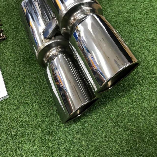 GANADOR Vertex 右出しスクエアダブルマフラー TRJ150W ランドクルーザープラド