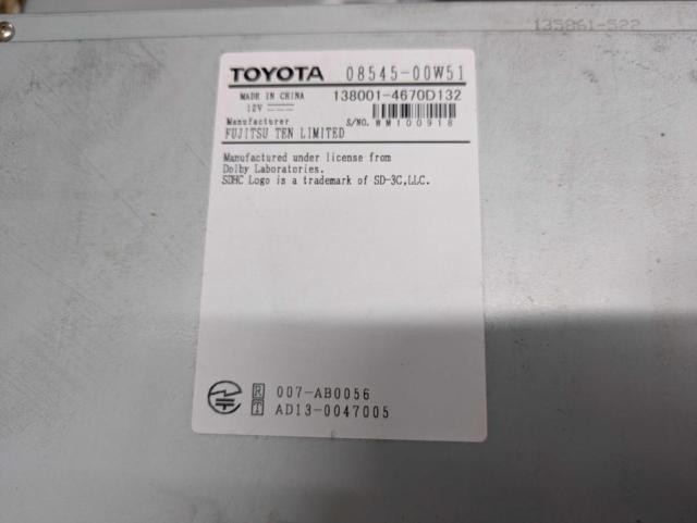 [Wakeari] Toyota genuine
NSZT-W64
2014 model
2DIN wide
※ disk eject bad