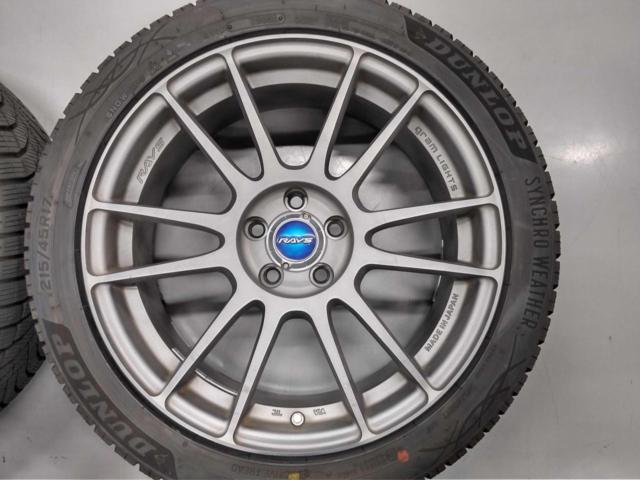 RAYS GRAM LIGHTS 57XTREME + DUNLOP SYNCHRO WEATHER オールシーズンタイヤ
