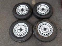 1【ダイハツ純正】 ハイゼット純正スチール+【DUNLOP】WINTERMAXX SV01