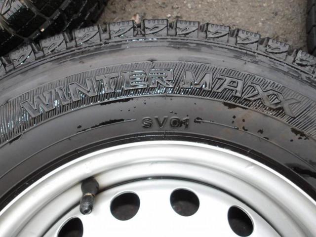 1【ダイハツ純正】 ハイゼット純正スチール+【DUNLOP】WINTERMAXX SV01