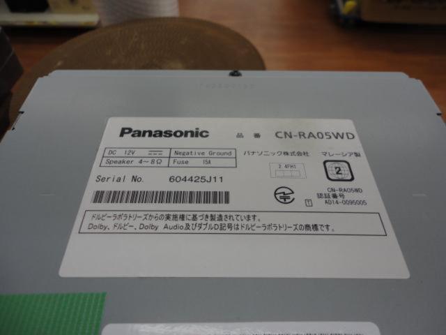 Panasonic CN-RA05WD 4×4フルセグ/CD/DVD/SD/Bluetooth/MP3/WMA 2018年製