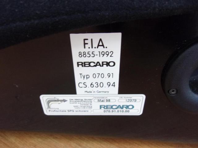 RECARO SP-G
Full bucket seat