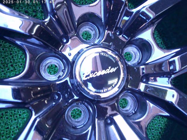 HOT STUFF(ホットスタッフ) Exceeder(エクシーダー) E01 (5HOLE) ダークシルバー + BRIDGESTONE(ブリヂストン)BLIZZAK DM-V3