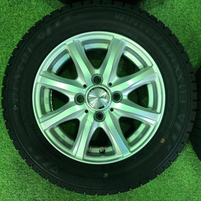 【T倉庫】DUNLOP MACBES MB8 +DUNLOP WINTERMAXX 03 165/65R13 2022年製 4本セット