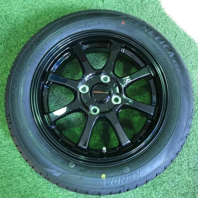 【未使用ラベル付き!】[ホンダ球面]HOT STUFF G.speed G-08+ KENDA(ケンダ) KR203 155/65R14 2026年製 4本セット