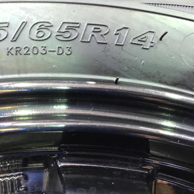 【未使用ラベル付き!】[ホンダ球面]HOT STUFF G.speed G-08+ KENDA(ケンダ) KR203 155/65R14 2026年製 4本セット