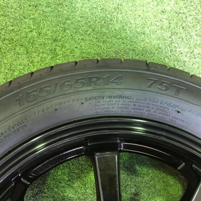【未使用ラベル付き!】[ホンダ球面]HOT STUFF G.speed G-08+ KENDA(ケンダ) KR203 155/65R14 2026年製 4本セット