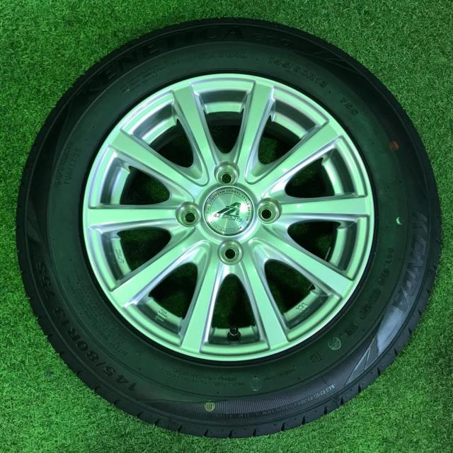【未走行ラベル付き!】BEST AZ-SPORTS SY-10 + KENDA(ケンダ) KR203 145/80R13 2026年製 4本セット