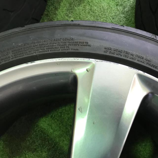 スバル純正(SUBARU)  インプレッサ WRX STI GRB/GVB 前期純正  + YOKOHAMA ADVAN NEOVA AD09 245/40R18 2022年製 4本セット