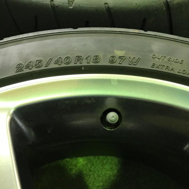 スバル純正(SUBARU)  インプレッサ WRX STI GRB/GVB 前期純正  + YOKOHAMA ADVAN NEOVA AD09 245/40R18 2022年製 4本セット