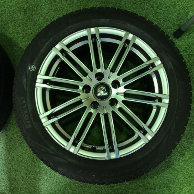 【T倉庫】Climate/SUW Excalibur Euro+PIRELLI ICE ZERO ASIMMETRICO 225/50R17 2023年製 4本セット