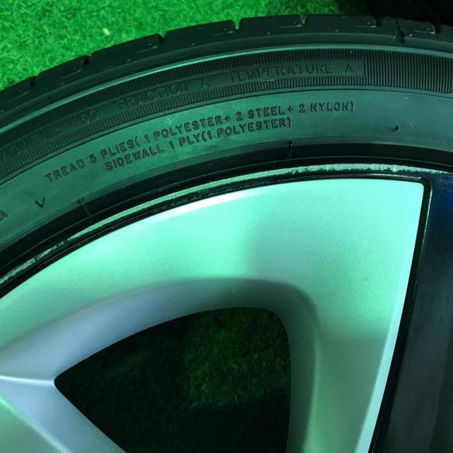 【未走行ラベル付き!】50系プリウス Sツーリング/ツーリングセレクション純正アルミホイール  +  KENDA KR203 215/45R17 91V XL