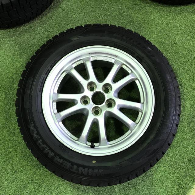 TOYOTA  30系プリウス 純正アルミホイール  +  DUNLOP WINTERMAXX WM02 195/65R15 2024年製 4本セット